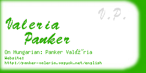 valeria panker business card